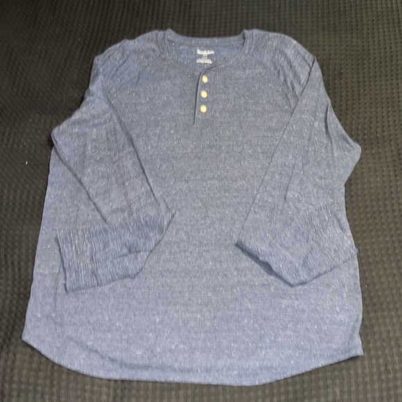 GOODFELLOW & CO MEN’S NAVY BLUE LONG SLEEVE SHIRT - Picture 3 of 4